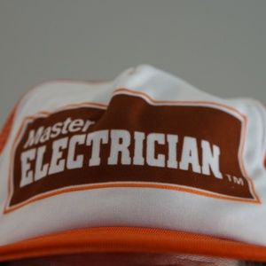 Master Electrician 80's trucker hat